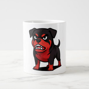 Angry Rottweiler Cartoon Dog lover gift Large Coffee Mug