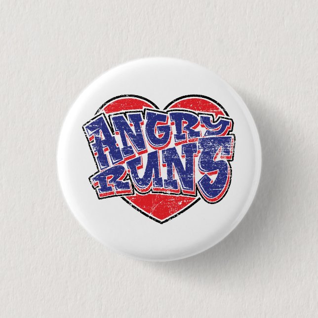 Angry Runs fans design v2  3 Cm Round Badge (Front)