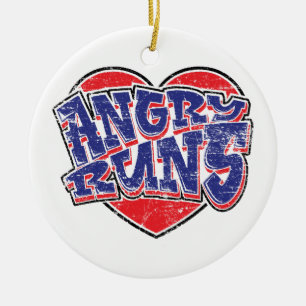 Angry Runs fans design v2 Ceramic Ornament