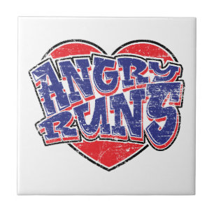 Angry Runs fans design v2  Ceramic Tile