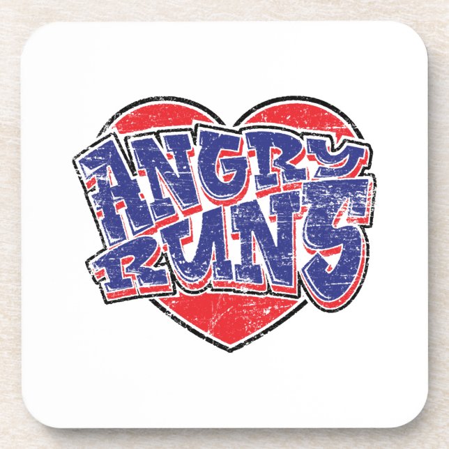 Angry Runs fans design v2  Coaster (Front)
