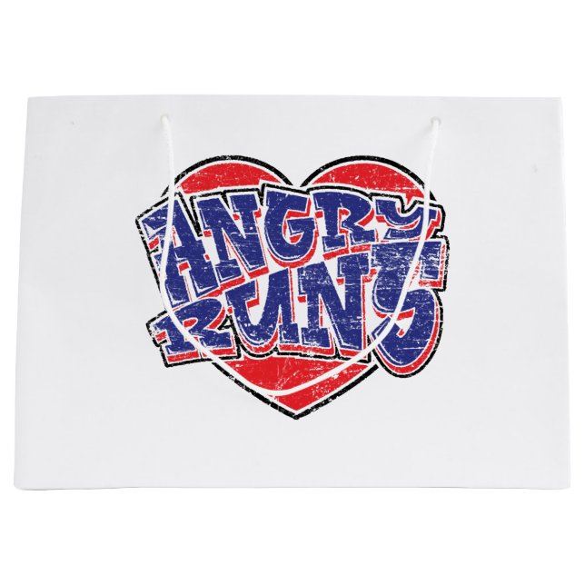 Angry Runs fans design v2  Large Gift Bag (Front)