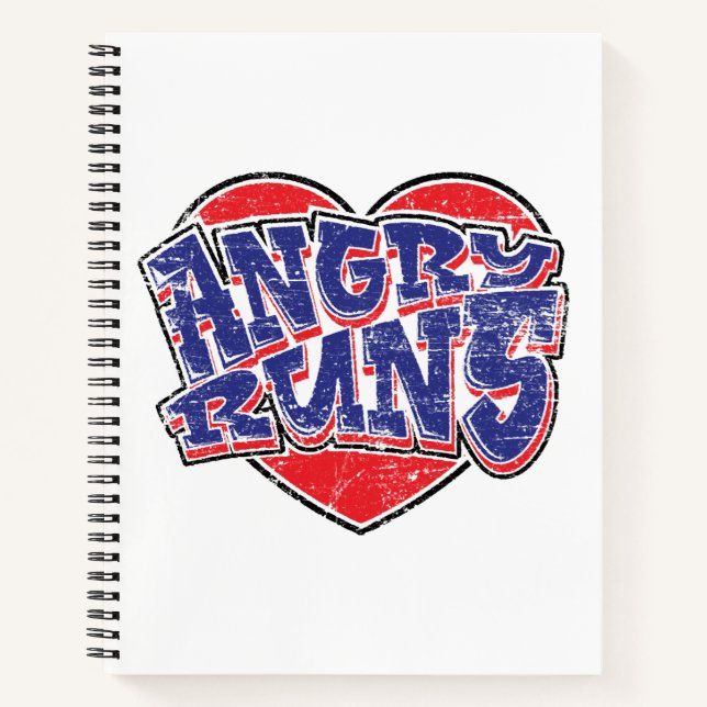 Angry Runs fans design v2  Notebook (Front)