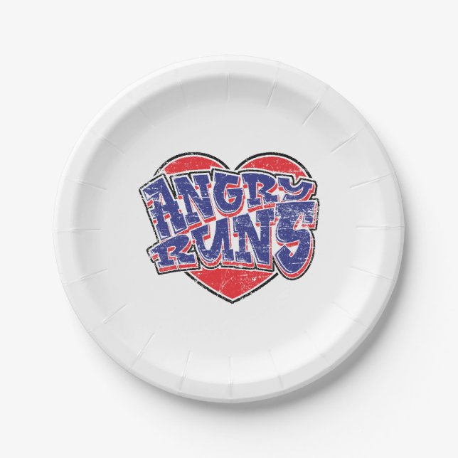 Angry Runs fans design v2  Paper Plate (Front)
