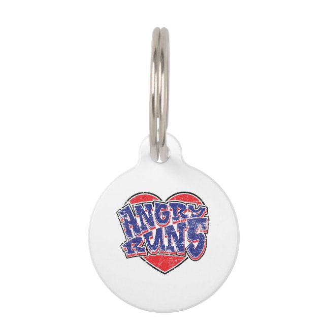 Angry Runs fans design v2  Pet Tag (Front)