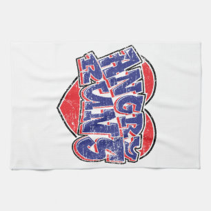 Angry Runs fans design v2  Tea Towel