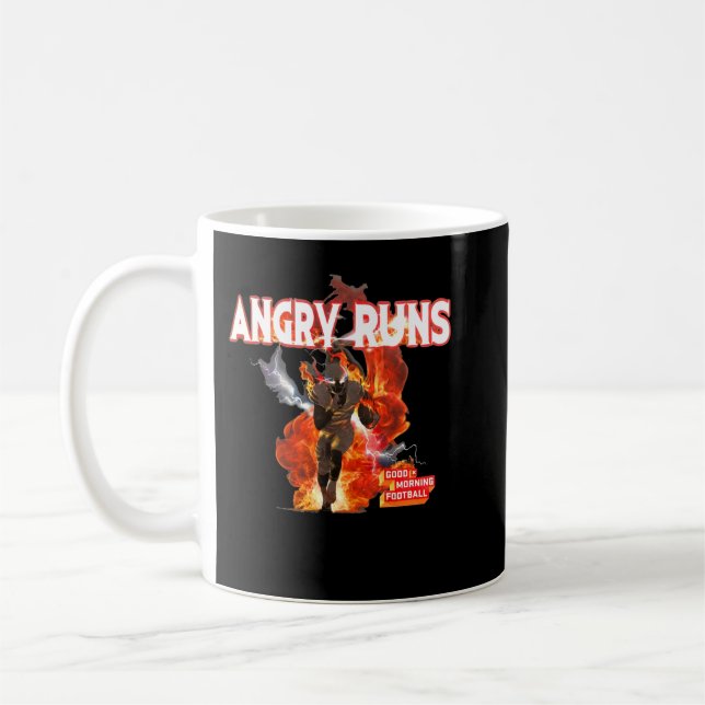 Angry Runs   Good Morning Football Essential T Shi Coffee Mug (Left)