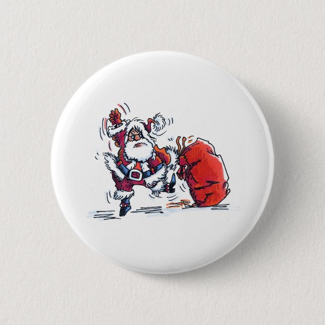 Angry Santa button (Front)