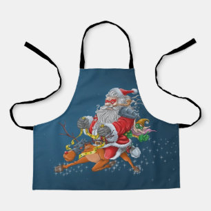 Angry Santa Claus Apron