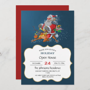 Angry Santa Claus Invitation