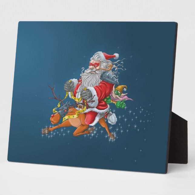 Angry Santa Claus Plaque (Side)