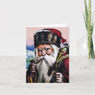 Angry Santa Holiday Card