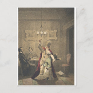 Angry Santa Holiday Postcard