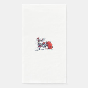 Angry Santa paper guest towels Napkin