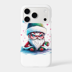 Angry Santa with a Cup of Coffee