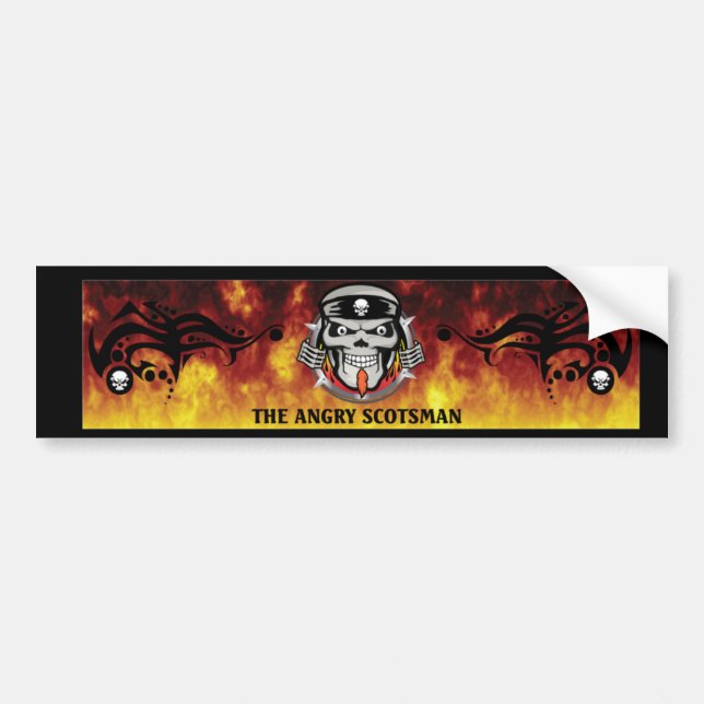 Angry-Scotsman-Sticker Bumper Sticker (Front)