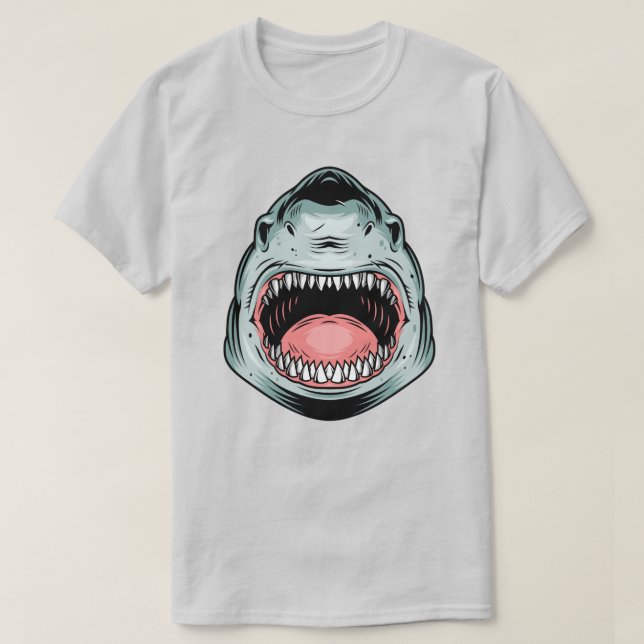 Angry Shark T-Shirt (Design Front)