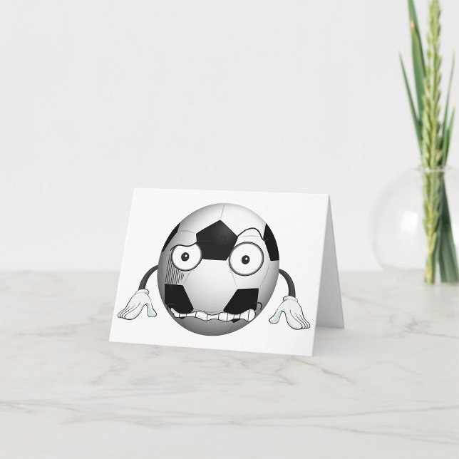 Angry Soccer Ball Note Cards (Creator Uploaded)