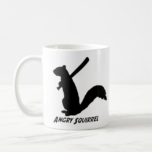 Angry Squirrel Mug (Black) (Left)