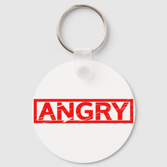 Angry Stamp Key Ring (Front)