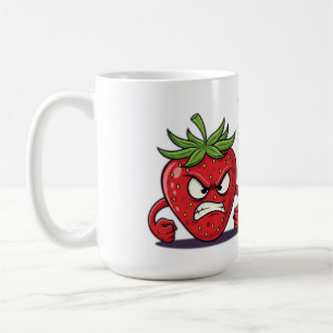 Angry Strawberry – "Too Sweet to Deal with This" Coffee Mug