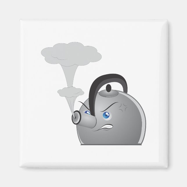 Angry Teapot Magnet (Front)