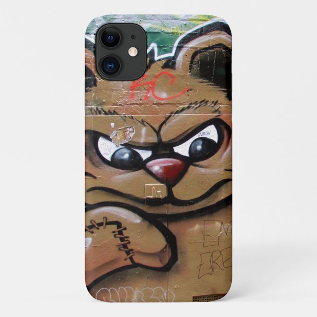 angry teddy Case-Mate iPhone case (Back)