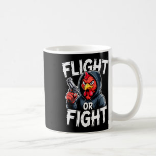 Angry Thug Chicken Flight Or Fight Response Funny Coffee Mug