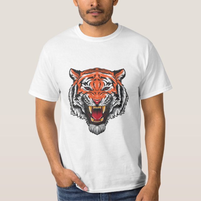 Angry tiger Classic T-Shirt (Front)