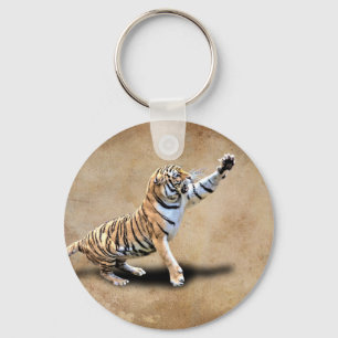 ANGRY TIGER KEY RING