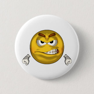Angry - toon 6 cm round badge
