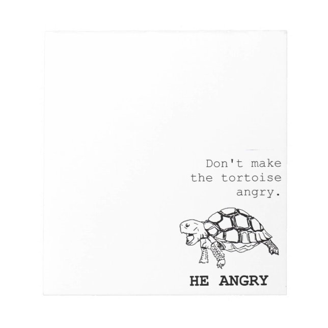 Angry Tortoise Notepad (Front)