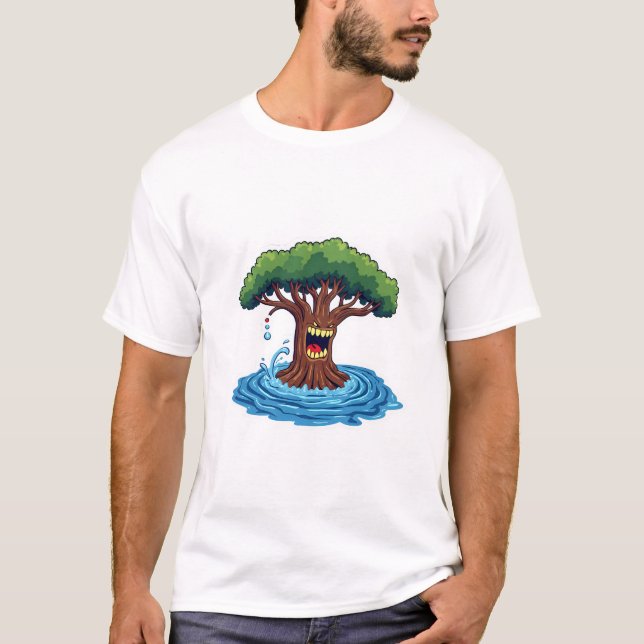 Angry Tree in the Flood T-Shirt (Front)