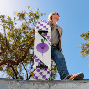 Angry Turnip by Kenneth Yoncich Skateboard