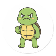 Angry Turtle Sticker