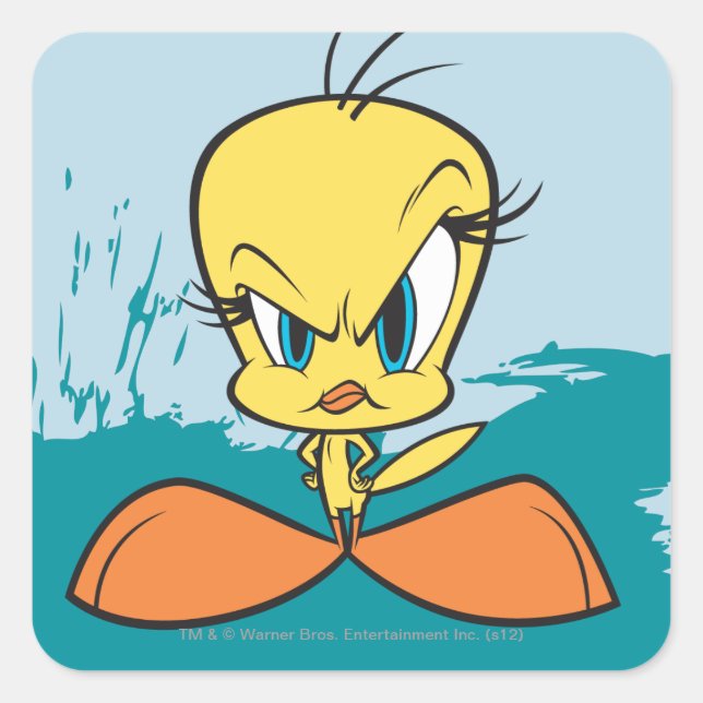 Angry TWEETY™ Square Sticker (Front)