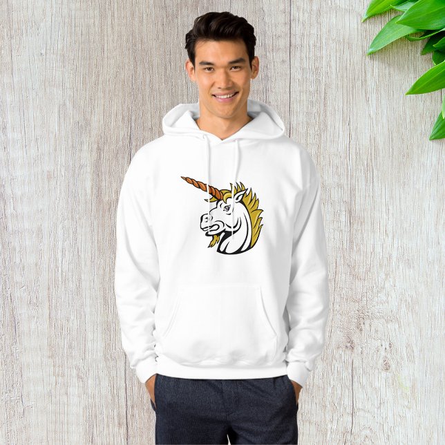 Angry Unicorn Mens Hoodie (Creator Uploaded)