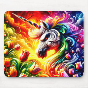 Angry Unicorn Mouse Pad