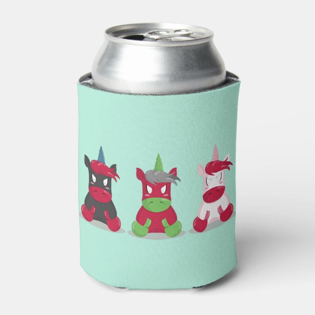 Angry Unicorns Can Cooler (Can Front)
