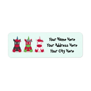 Angry Unicorns Return Address Label