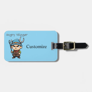 Angry Villager Pitchfork Thunder_Cove Luggage Tag