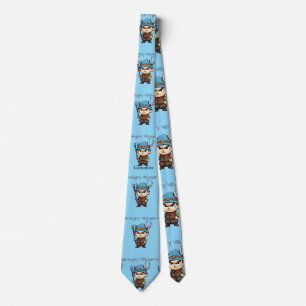 Angry Villager Pitchfork Thunder_Cove Tie