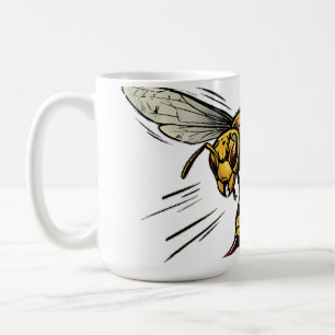 Angry Wasp BZZZT Comic Book Art Coffee Mug