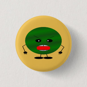 Angry Watermelon 3 Cm Round Badge