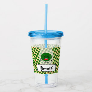 Angry Watermelon by Kenneth Yoncich Acrylic Tumbler