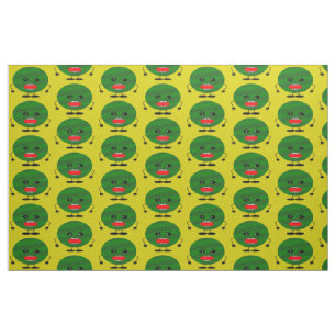 Angry Watermelon by Kenneth Yoncich Fabric