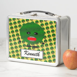 Angry Watermelon by Kenneth Yoncich Metal Lunch Box
