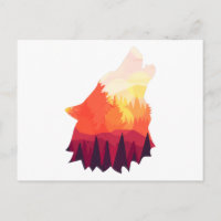 Angry wolf drawing