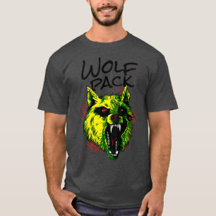 Angry Wolf Wolf Pack Wild Animal T-Shirt