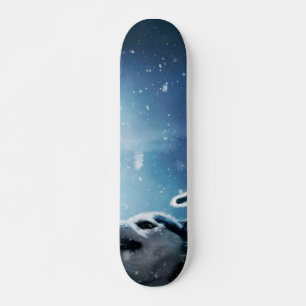 Angry wolves and the moon skateboard